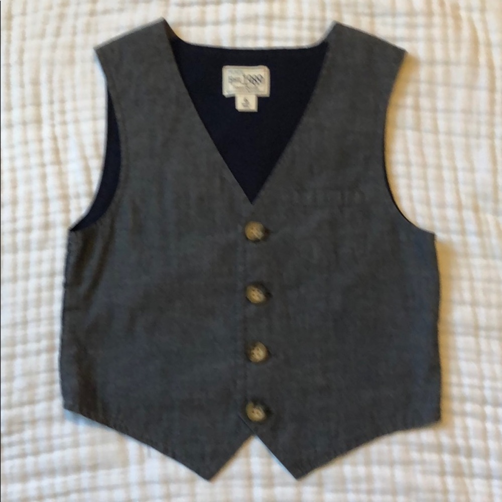 Boy’s Dress Chambray Vest - Great for Easter 🐣